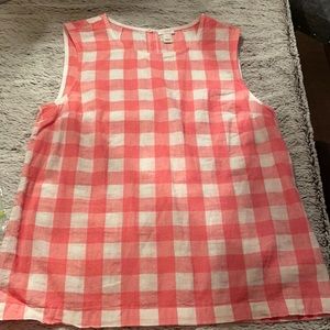 J Crew sleeveless blouse